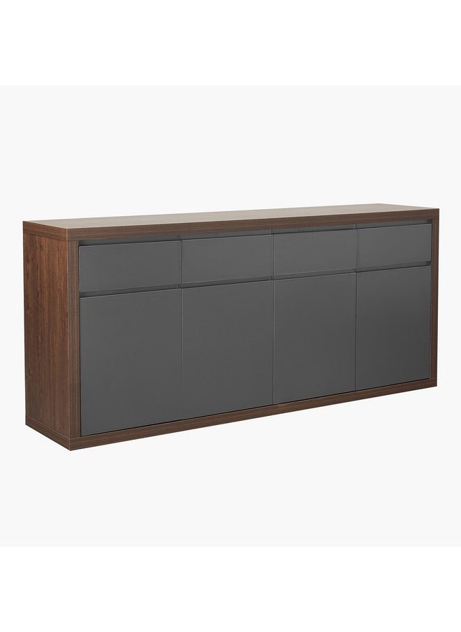 Home Box Winchester Sideboard with 4 Doors and 4 Drawers 45 x 89 x 200 cm  - Image 3