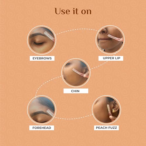 Senzicare Reusable Face Razor for Women Facial Hair- 3 Razors | Painless Hair Removal | For Eyebrows, Upper Lip, Forehead, Peach Fuzz, Chin and Sideburns (Pack Of 3) - Image 5