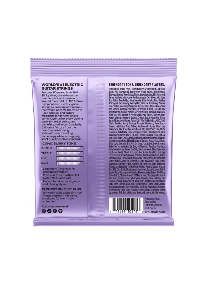 Ernie Ball Ultra Slinky Nickel Wound Electric Guitar Strings | P02227 | Gauge 10-48 - Image 2