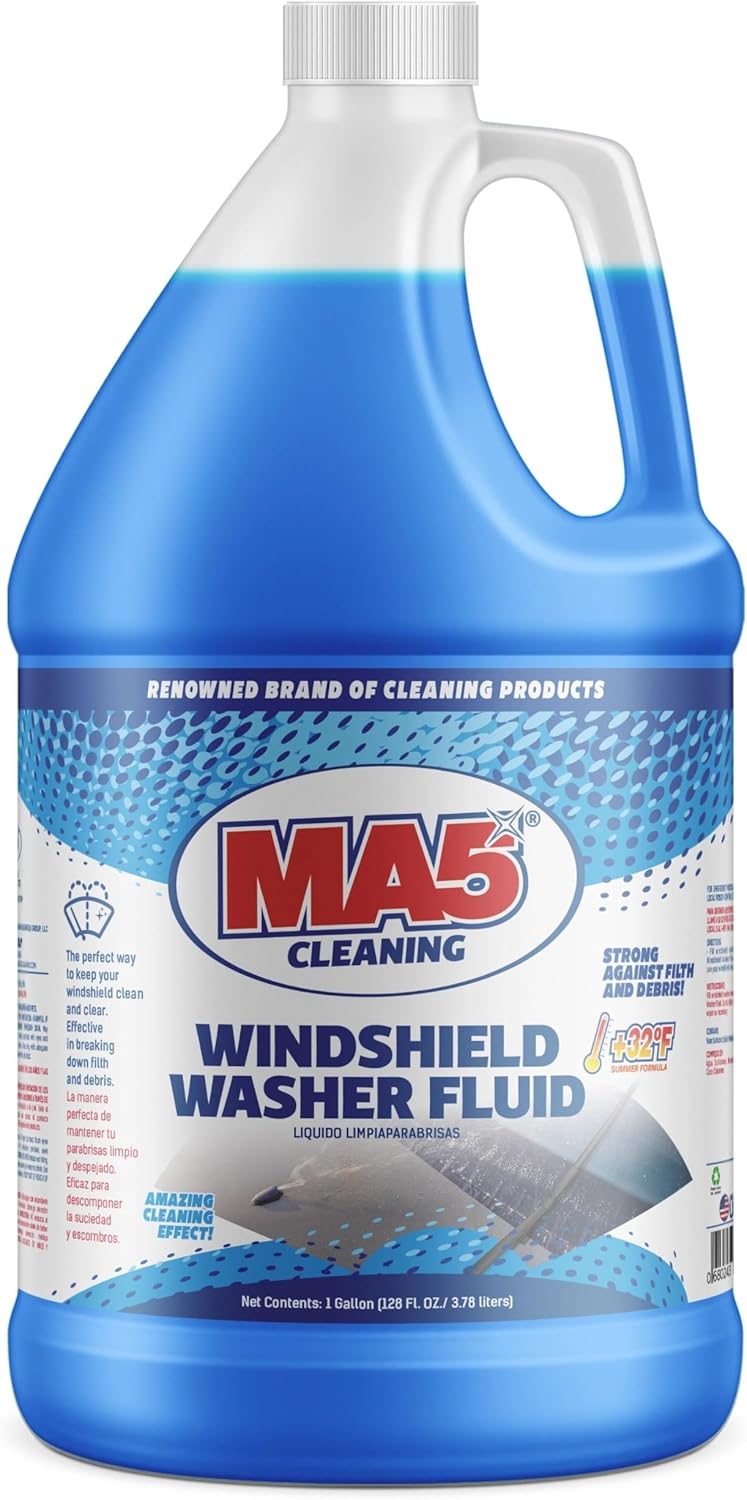 MA5x CLEANING SUPPLIES Windshield Washer Fluid, 1 Gallon Blue - Image 1