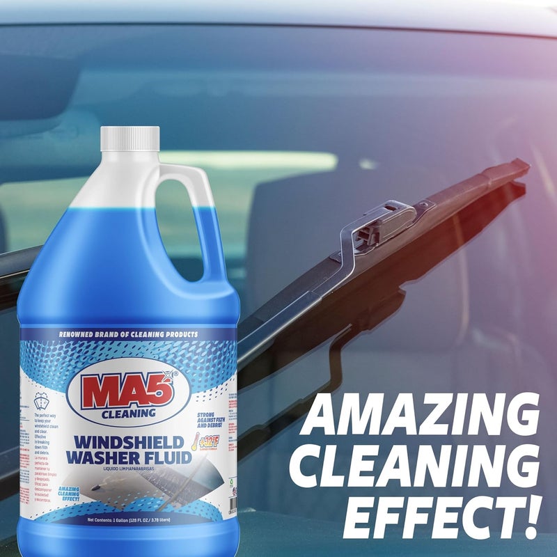 MA5x CLEANING SUPPLIES Windshield Washer Fluid, 1 Gallon Blue - Image 4