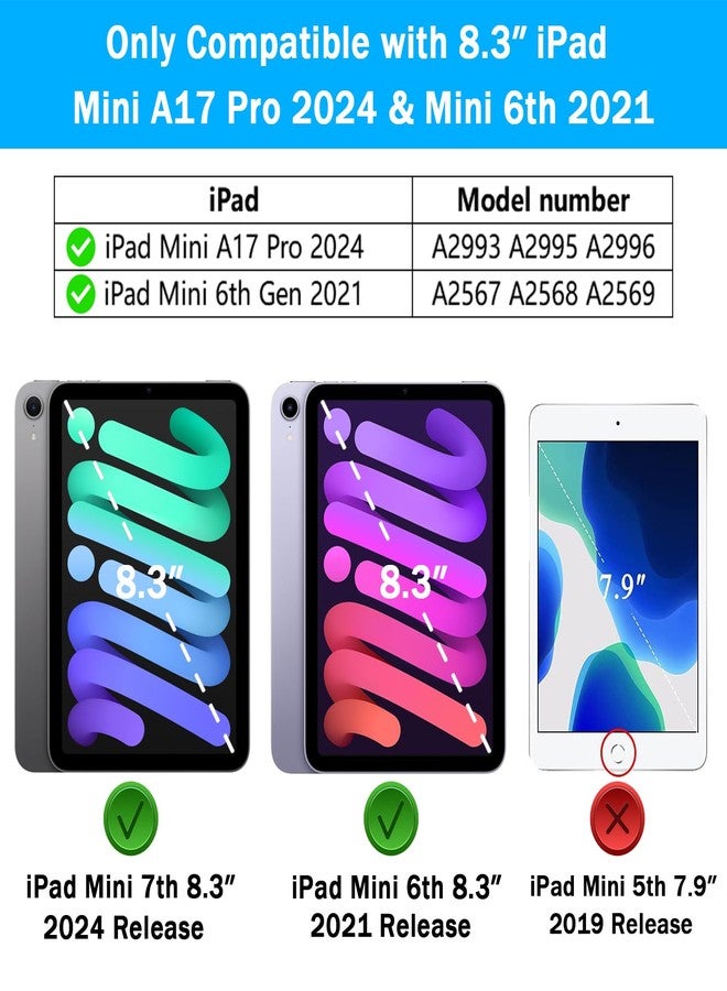 Lainergie iPad Mini 6 Case (8.3 Inch, 2021 Release), Lightweight Shockproof Kid-Proof Cover Built-in Screen Protector with Handle Holder for New iPad Mini 6.A - Image 2