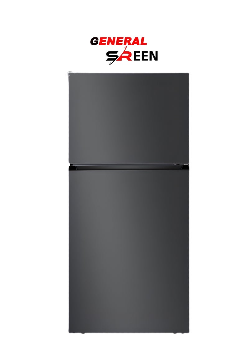 General SREEN Top Mount No Frost Inverter Refrigerator 19 Cu Ft Dark Silver – GSRF-538NFS - Image 1