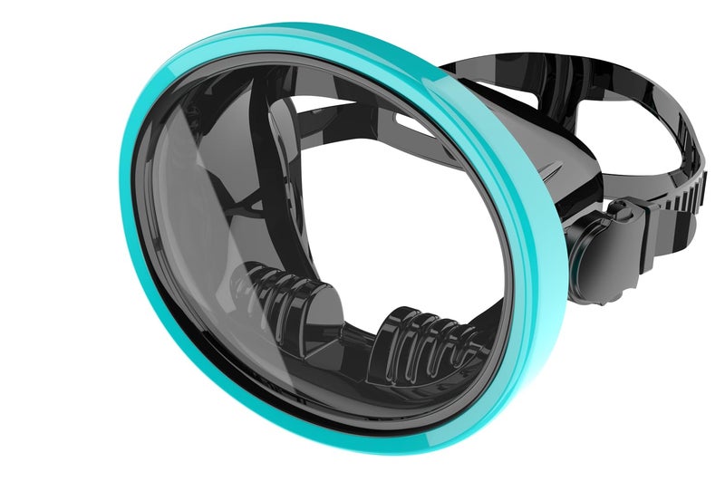Jwintee Diving Mask Scuba Mask Spearfishing Mask Freediving Water Mask Tempered Glass Oval HD Anti-Fog Scuba Goggles for Adults - Image 1