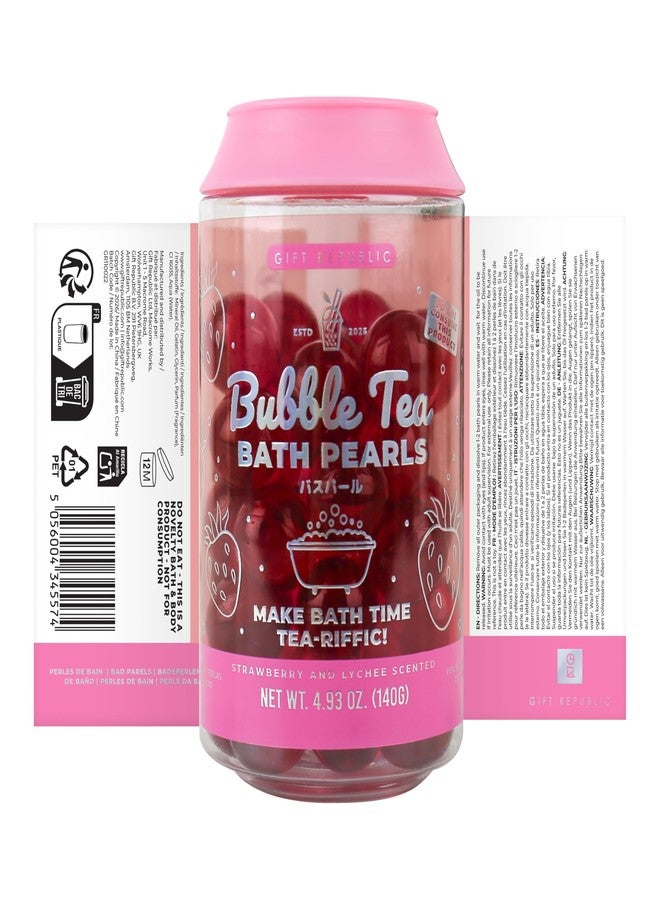 Gift Republic Bubble Tea Bath Pearls, Red - Image 4