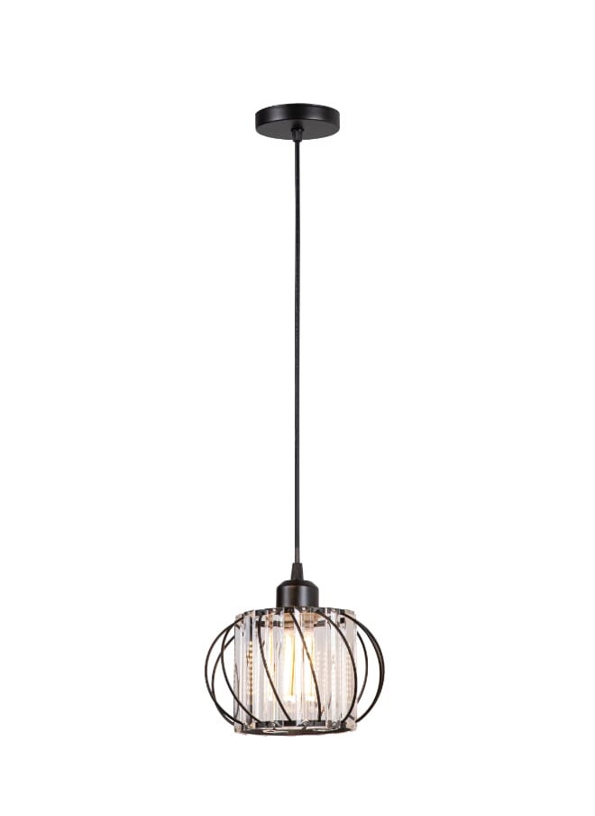 Best Power - Modern Pendant Lamp Glass 2241-1 with Metal Frame – E27 Base – Adjustable Height up to 80cm – Hanging Light Fixture for Kitchen, Dining, Bedroom – Bulb Not Included - Image 1