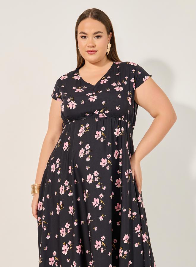 ستايلي فستان بطبعة الزهور - Image 3