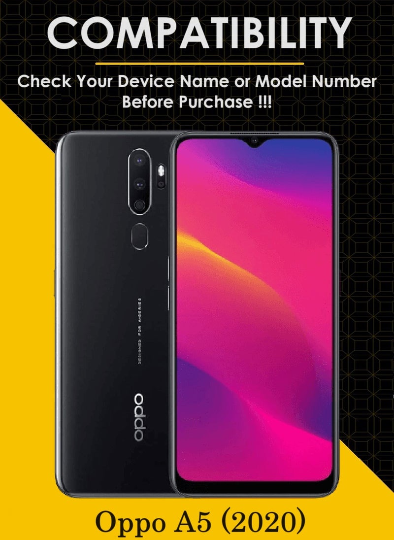 AINA واقي شاشة من الزجاج المقوى 5D مصمم لهاتف Oppo A5 (2020) مع تغطية كاملة للشاشة من الحافة إلى الحافة وخالي من الفقاعات - Image 3