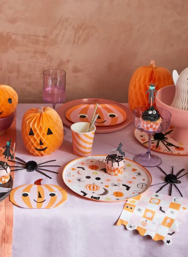 Meri Meri Pink & Orange Stripy Cups