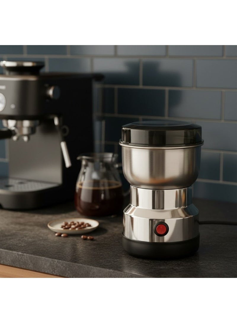 Electric Coffee Grinder 300ml Multifunctional Grinder with Four Stainless Steel Blades for Coffee Beans, Spices, Flaxseeds and More - Image 4
