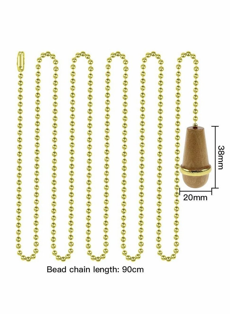Wooden Handle Pull Chains, 3 Pcs Light Chain, Fan Chain - Image 2