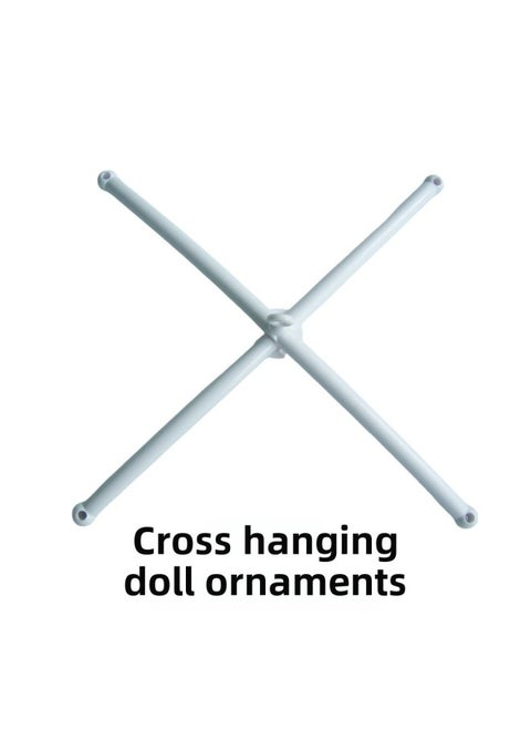 A1 Baby Bed Bell Toy Stand 3-node 66cm Universal Version Mechanical Music Rocking Cradle Bell Swing Wind Chime-Color:Cross