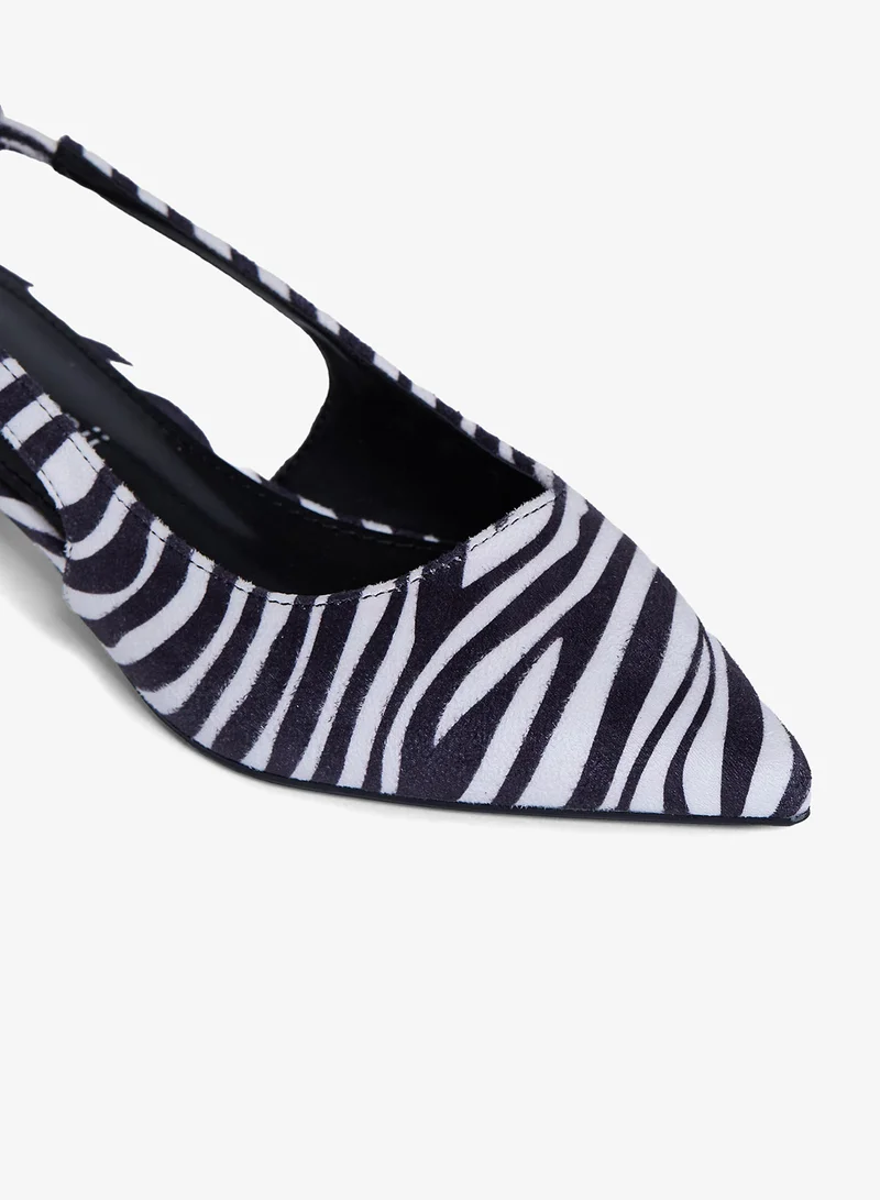 Geoomnii ZEBRA Geoomnii Low Heel Mules for Women – Comfortable Slip-On Backless Heels for Office, Casual & Daily Wear for Women | Best Price UAE