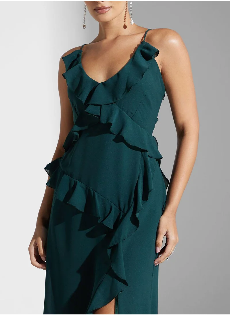 جولدن ابل Ruffle Detail Dress