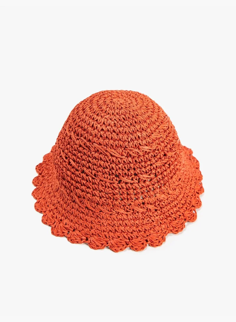 كوتون Straw Bucket Hat