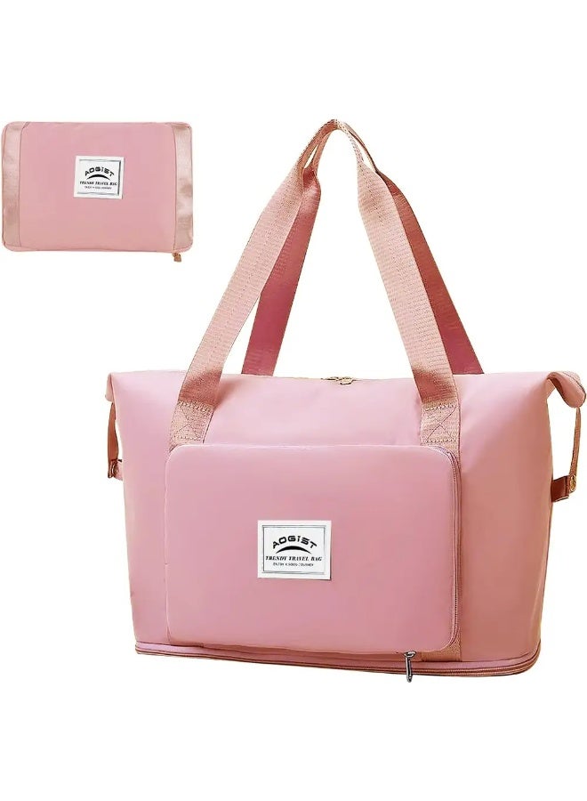 شنطة سفر دفل أوغيست بجيب للفصل بين الجاف والمبلل - زهري فاتح - Image 3