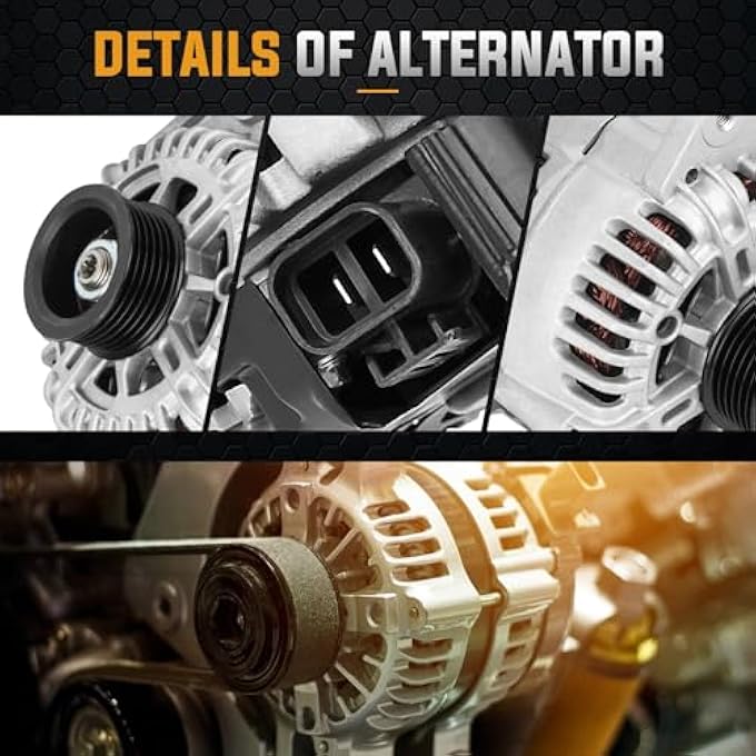 ILONPA Alternator Replacement Compatible with 2004 2005 2006 2007 2008 Nissan Maxima 3.5L V6 Replace AL2400X, 420031, TG12C014 - Image 3