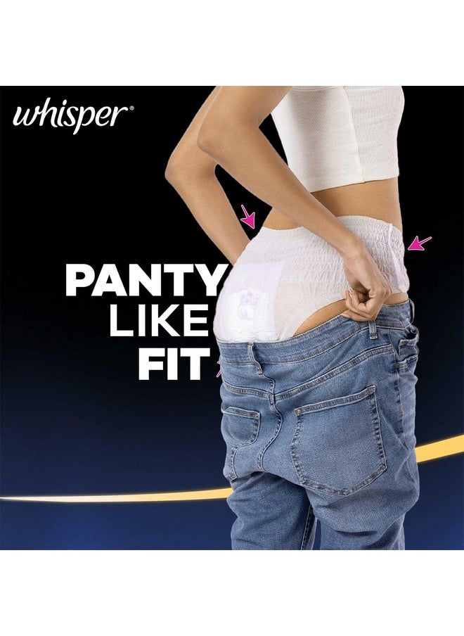 Whisper Super Absorbent Period Panty, 6 L-Xl Pants, 360 Degree Leakage Protection For Heavy Flow, Panty Like Fit For Full Back Coverage, Absorbs Heavy Gushes, Silky Soft, Comfortable Feel-Women  - Image 3
