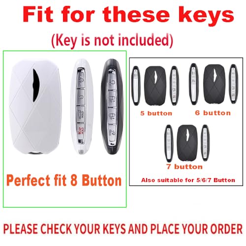 TECART Metal Key Fob Cover Fit for Genesis GV60 GV80 G70 G90 2025 2024 2023 Remote Key Fob Case Holder Key Protector Accessories with Keychain Brown - Image 2
