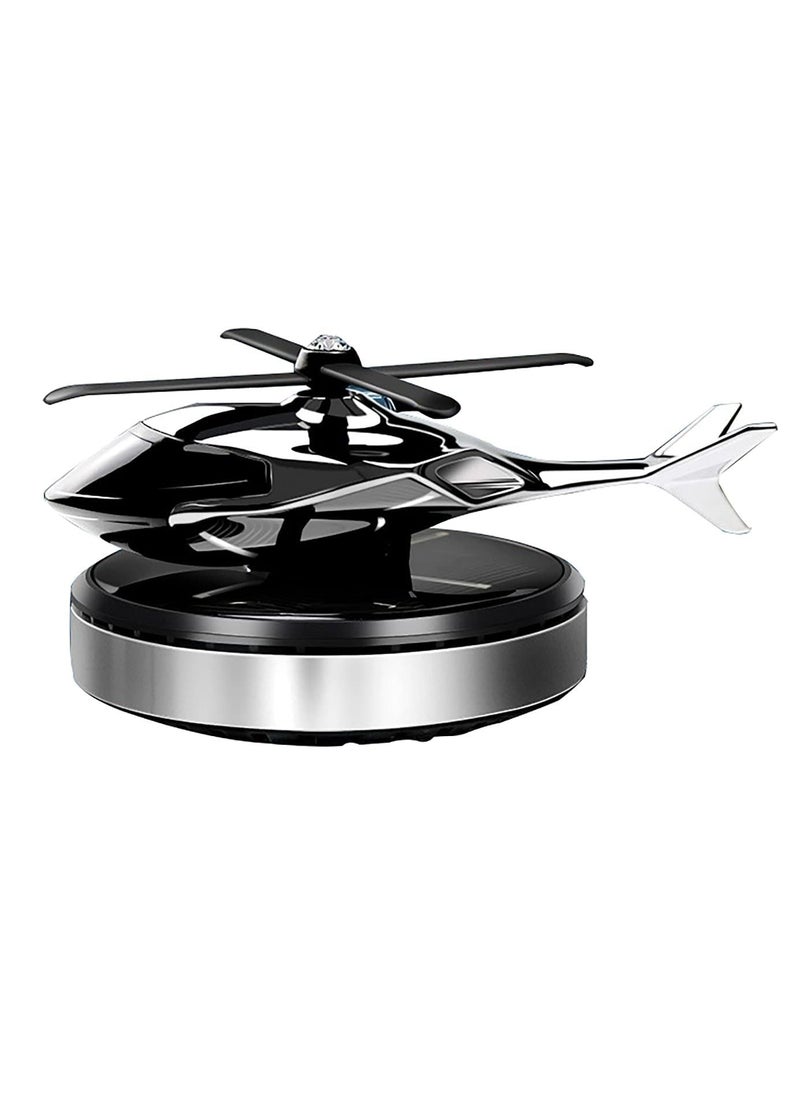 Houmt - Home Diffuser Solar Powered Helicopter Fragrance Car Air Freshener Helicopter Solar Energy Rotating Aromatherapy Diffuser Dashboard Decoration Accessories With Perfume Oil - Image 1