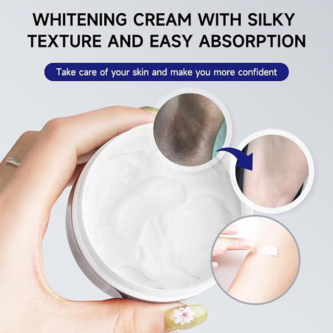 YOOJ Skin Whitening Cream, Skin Bleaching & Lightening Cream for Dark Skin, Dark Spot Remover, Full Body Brightening Cream for Armpits & All Body Areas - Image 2