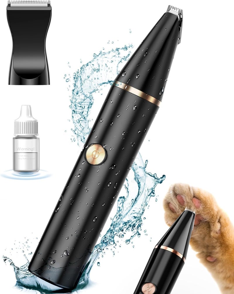 oneisall 2 Speed Cat Clippers with Double Blades, Rechargeable Cordless Small Cat Paw Trimmer, Low Noise for Trimming Dog's Hair Around Paws, Eyes, Ears, Face, Rump (Black) - Image 1