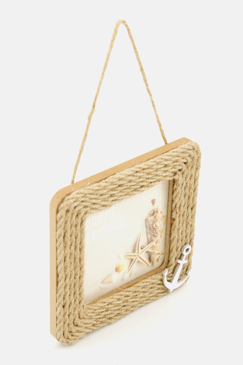 Muy Mucho Hanging Photo Frame 14 x 14 cm, Brown  - Image 3