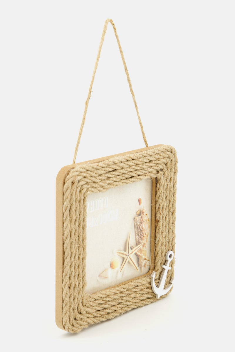 Muy Mucho Hanging Photo Frame 14 x 14 cm, Brown  - Image 2