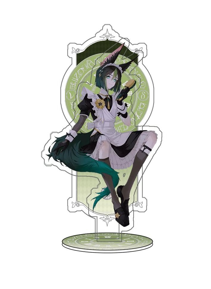 Genshin Impact Stand Figure Acrylic Ornaments Stand Model Collections Peripheral Statue Card Character Proof Series Transparent Figure Model Fans Decoration Collection Desk Decor Toys Cute(6pcs)  - Image 3