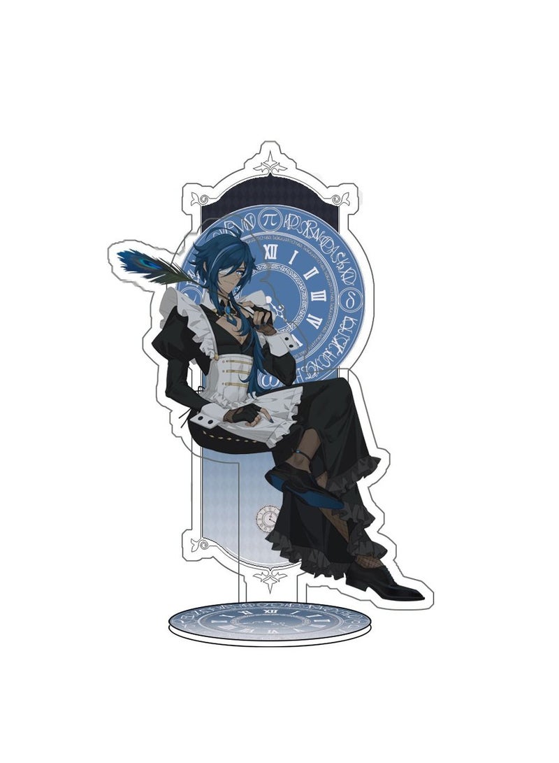 Genshin Impact Stand Figure Acrylic Ornaments Stand Model Collections Peripheral Statue Card Character Proof Series Transparent Figure Model Fans Decoration Collection Desk Decor Toys Cute(6pcs)  - Image 4