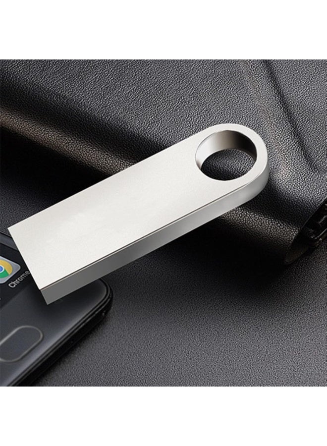 USB Flash Drives 64GB USB Drive Metal USB Stick Memory Stick USB Thumb Drive Silver USB Storage Flash Drive USB 2.0 Flash Drive for Pc Laptop Computer Speaker Cool Stuff Gifts (1 Pack) - Image 3