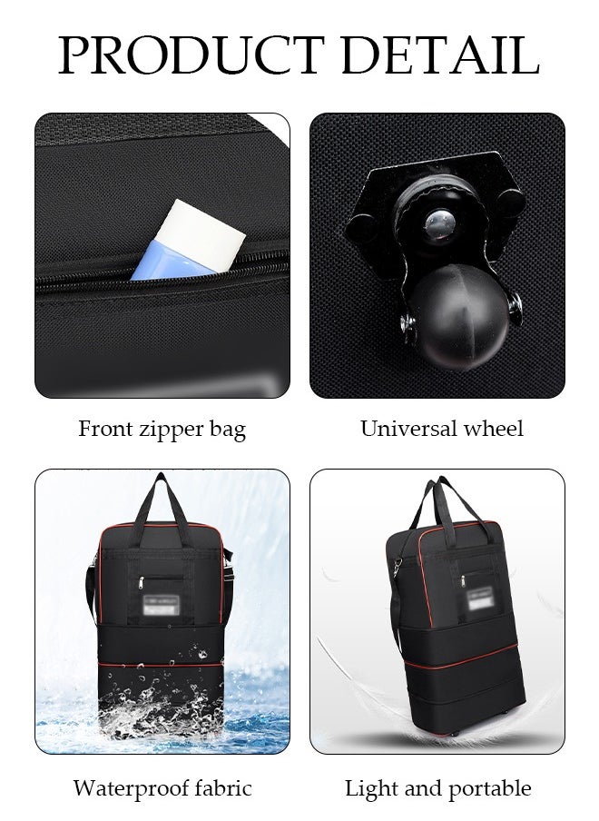 DUNISO - Expandable Foldable Luggage Bag Suitcase Collapsible Rolling Travel Luggage Bag Duffel Bag for Men and Women Lightweight Suitcases - Image 1