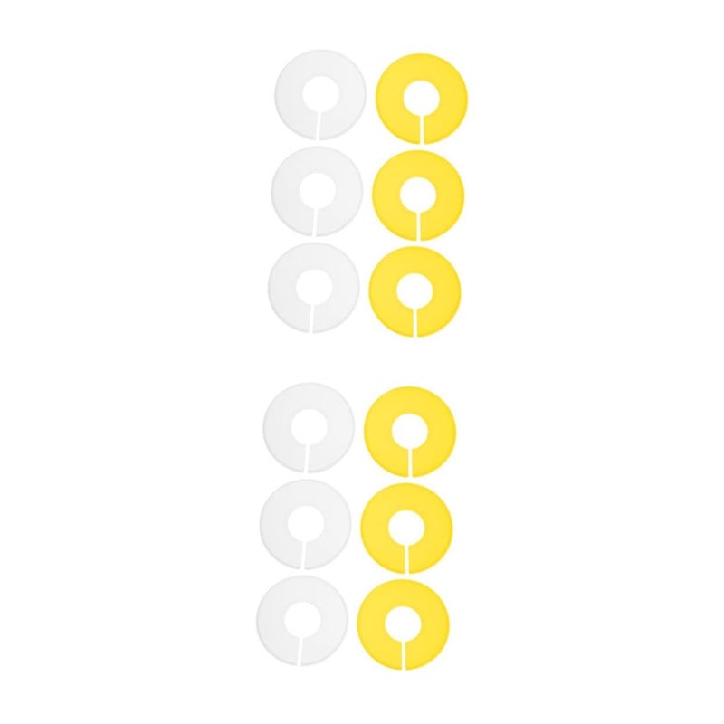 2 Sets Round Closet Organizers Dividers For Nursery Hangers And Clothing 24 Pieces Total - Image 2