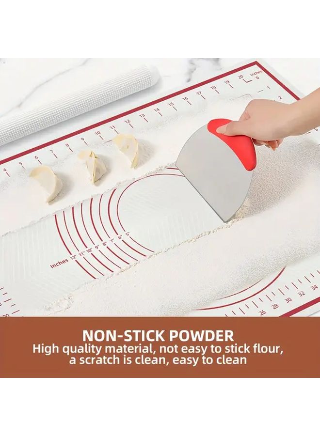 EVA Non Stick Baking Mat With Measurement Marks 1pc Reusable Durable Easy Clean Surface For Home Baking Dough Rolling Cookies Pizza Bread Making Baking Essentials - Image 5