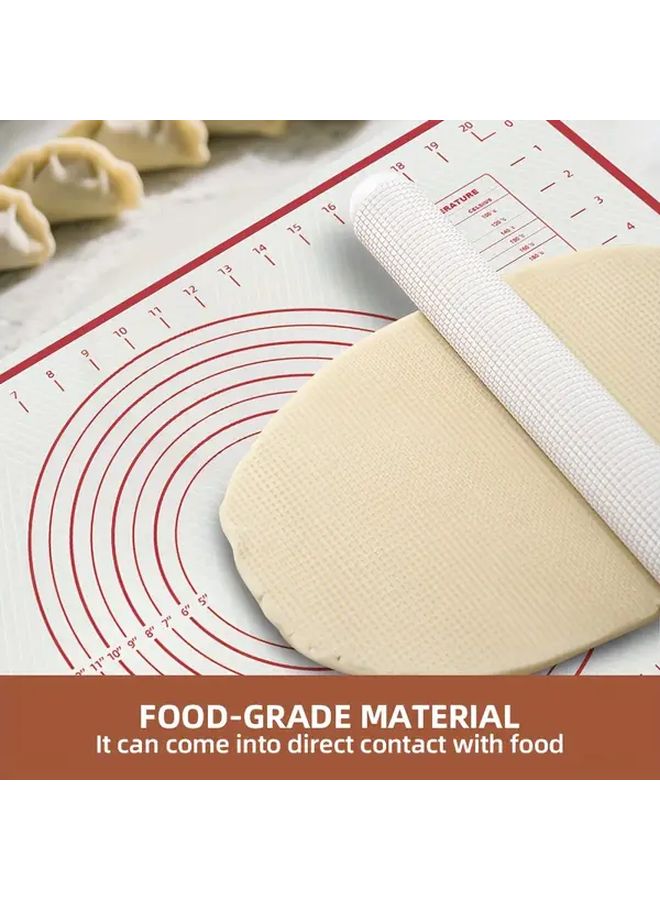 EVA Non Stick Baking Mat With Measurement Marks 1pc Reusable Durable Easy Clean Surface For Home Baking Dough Rolling Cookies Pizza Bread Making Baking Essentials - Image 4
