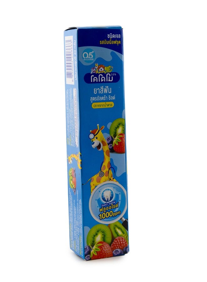 Kodomo Tooth Paste Gel Bubble Fruit 40 G