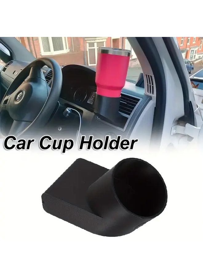 Universal Black Car Cup Holder For Travel Mugs Secure Grip Non Slip Ergonomic Design - Image 1
