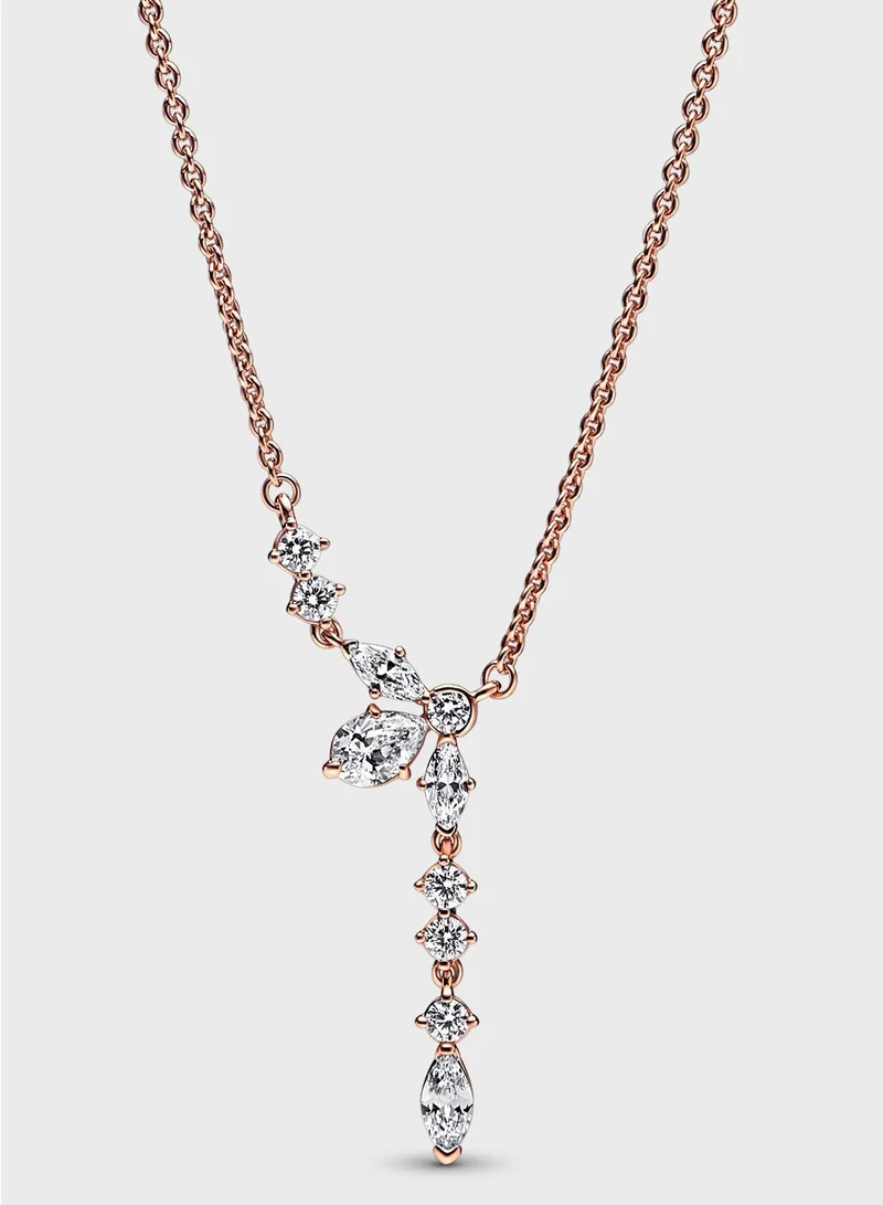 PANDORA Sparkling Herbarium Cluster Drop Collier Necklace