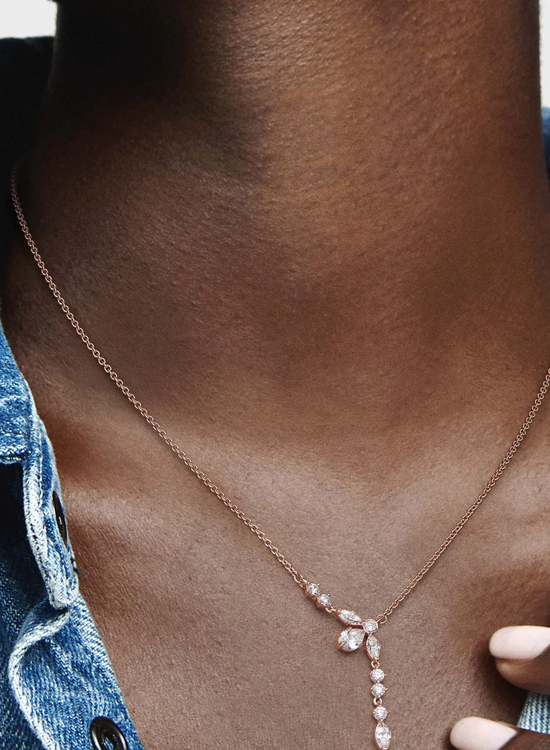 PANDORA Sparkling Herbarium Cluster Drop Collier Necklace