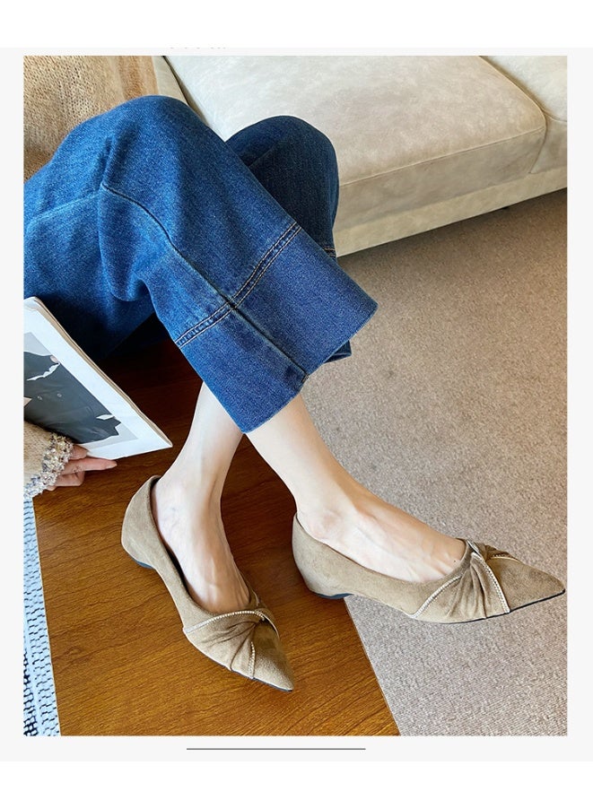 Shougu New Style Low Heel Single Shoe With Pointed Toe - Image 4