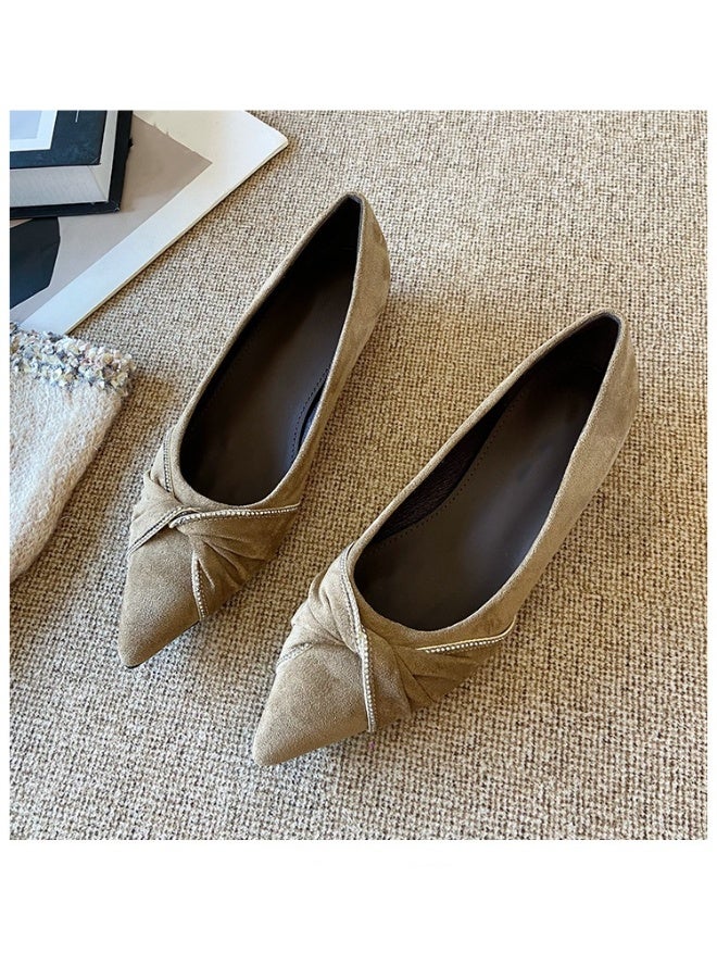 Shougu New Style Low Heel Single Shoe With Pointed Toe - Image 3