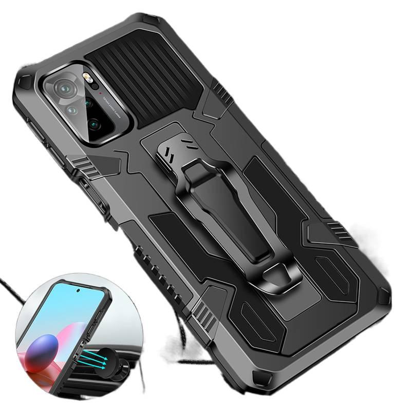TPU+PC MagSafe Case for Redmi Note 14 Pro with Shockproof and Drop Protection plus Shockproof plus Kickstand plus Strong Magnetic in Gray - Image 3