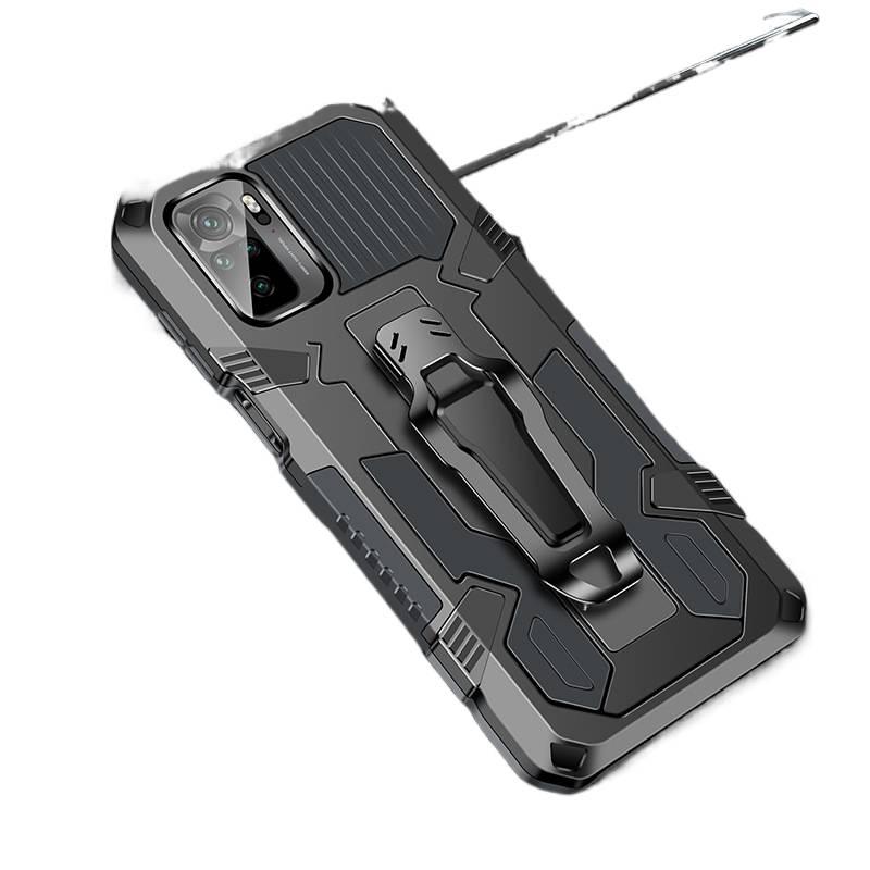 TPU+PC MagSafe Case for Redmi Note 14 Pro with Shockproof and Drop Protection plus Shockproof plus Kickstand plus Strong Magnetic in Gray - Image 1