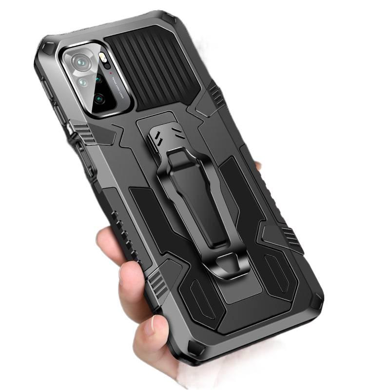 TPU+PC MagSafe Case for Redmi Note 14 Pro with Shockproof and Drop Protection plus Shockproof plus Kickstand plus Strong Magnetic in Gray - Image 4