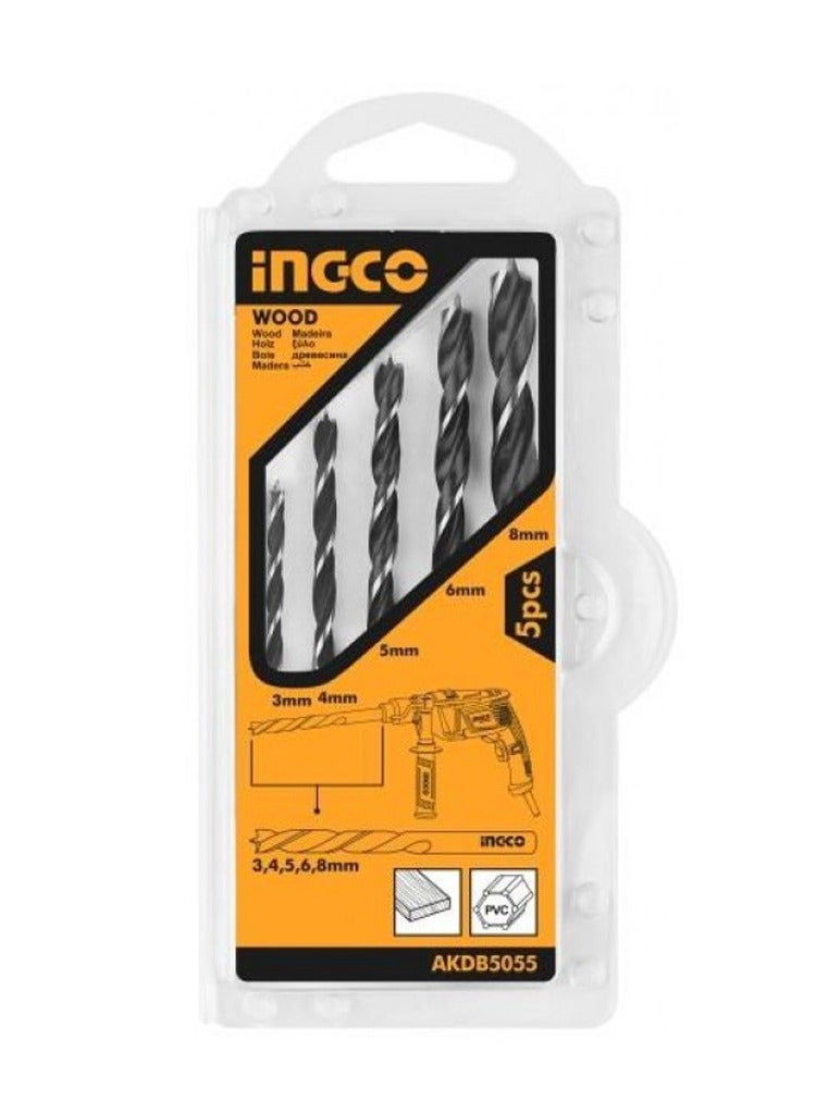 إنجكو مجموعة مثاقب للخشب من INGCO، 5 قطع – AKDB5055 - Image 2