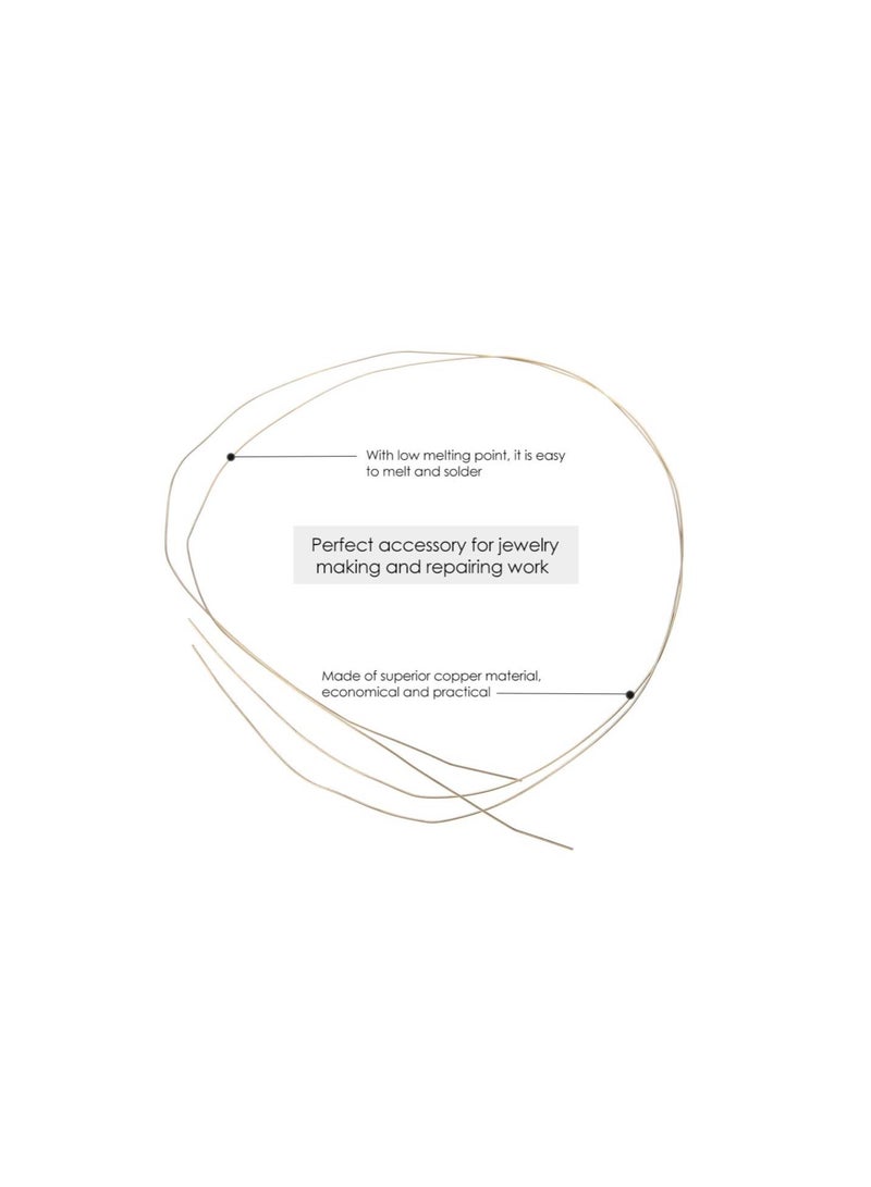 Gold Copper Soldering Wire,Copper Wire Solder,Jewelry Solder Easy,Low Melting Point for Melting,for Copper Welding Jewelry Making Metal Soldering - Image 4