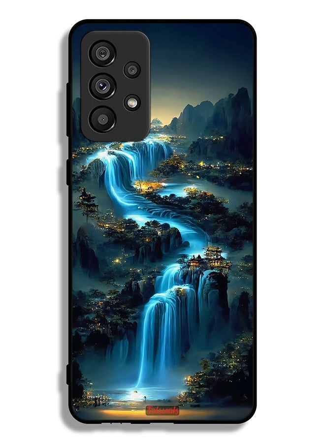 Tolwak Samsung Galaxy A73 5G Protective Case Cover Waterfall Art - Image 1