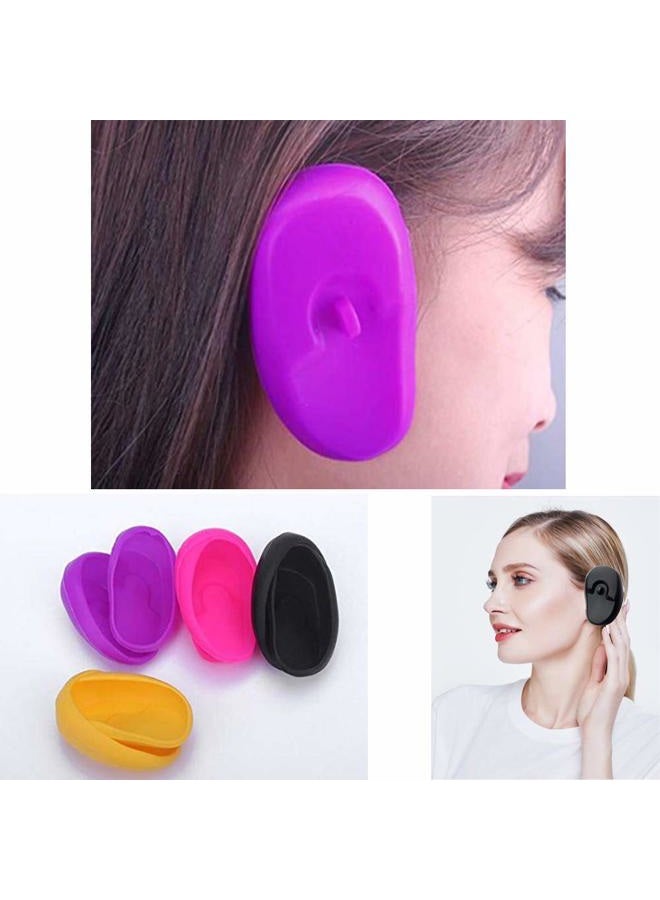 NaRaMax 3 Pairs Waterproof Silicone Ear Covers Hairdressing Dye Coloring Ear Cover Earmuff Protectors Ear Cap Salon Hair Styling Tool for Hairdressing Shop and Home Personal Use (Random Color) - Image 3