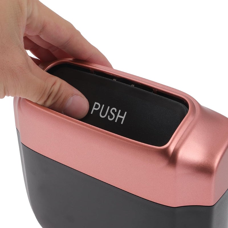 A ABSOPRO Car Trash Can - Hanging Plastic Bin in Rose Red - Image 5