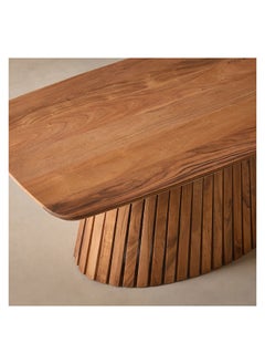 Home Box طاولة قهوة دلتشي دائرية من الخشب الصلب 60 × 45 × 115 سم  - Image 5